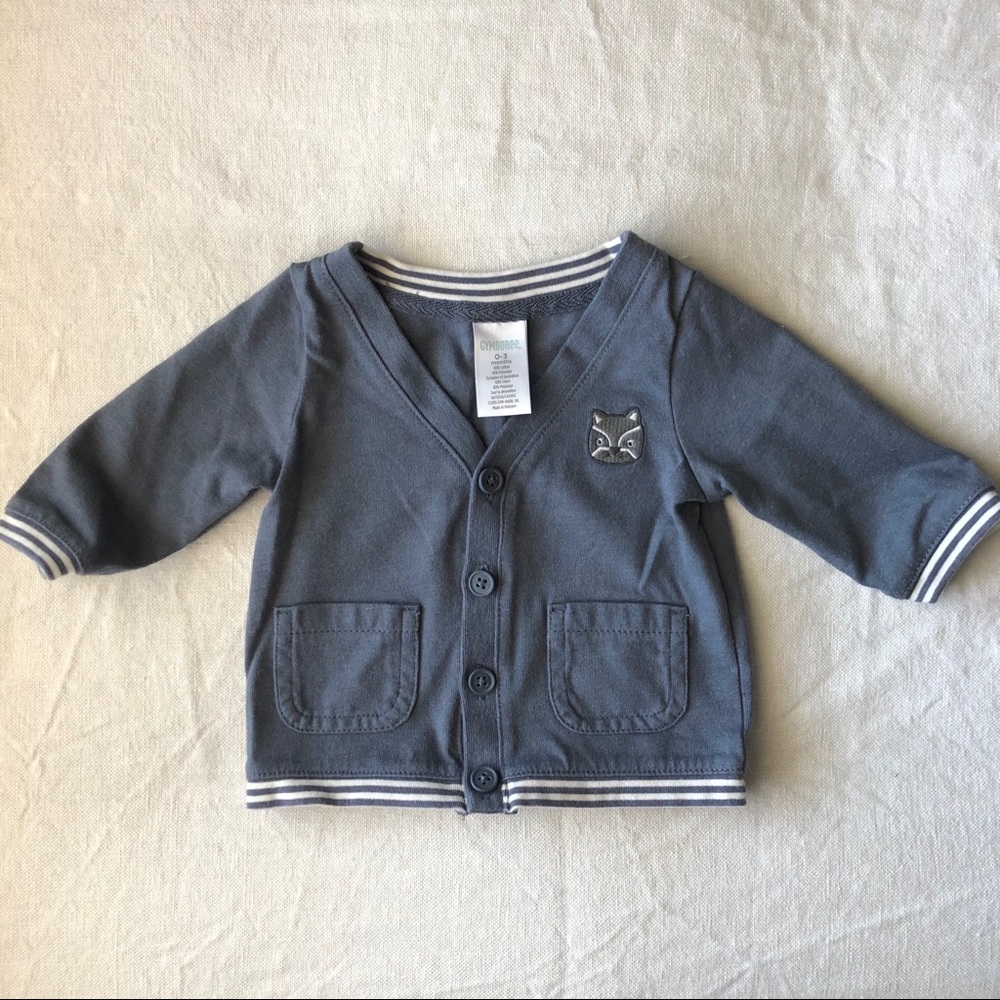 0-3M Boys Cardigan Sweater
